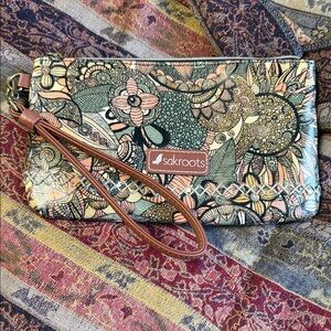 Lovely Sacroots Wristlet with a Multicolored Motif
